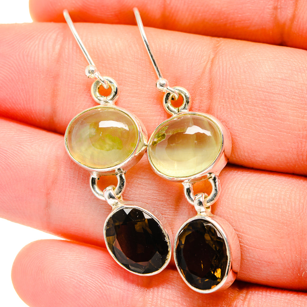 Smoky Quartz Earrings handcrafted by Anasilvercos - EARR422218