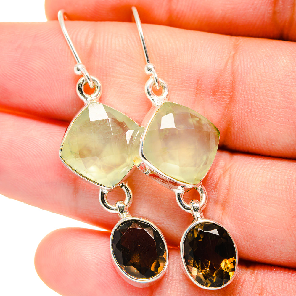 Smoky Quartz Earrings handcrafted by Anasilvercos - EARR422219