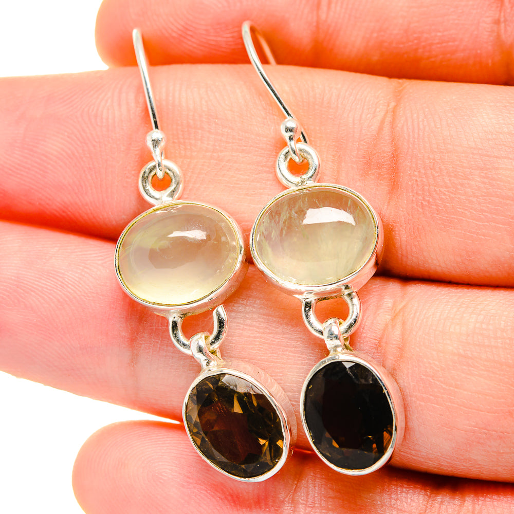 Smoky Quartz Earrings handcrafted by Anasilvercos - EARR422221