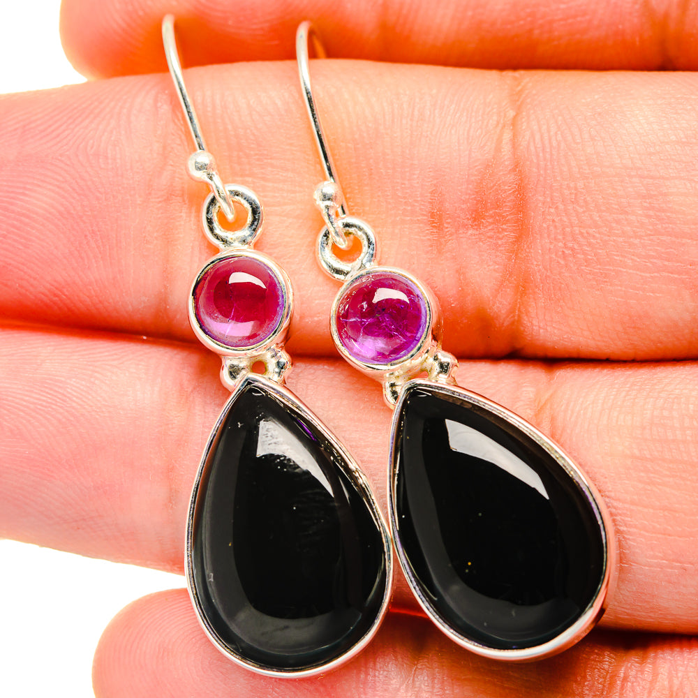 Black Onyx Earrings handcrafted by Anasilvercos - EARR422223