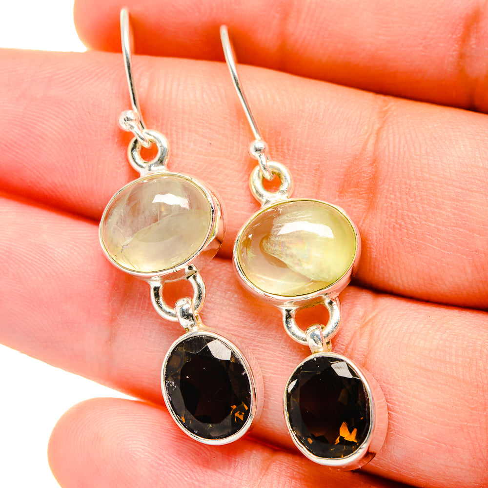 Smoky Quartz Earrings handcrafted by Anasilvercos - EARR422235