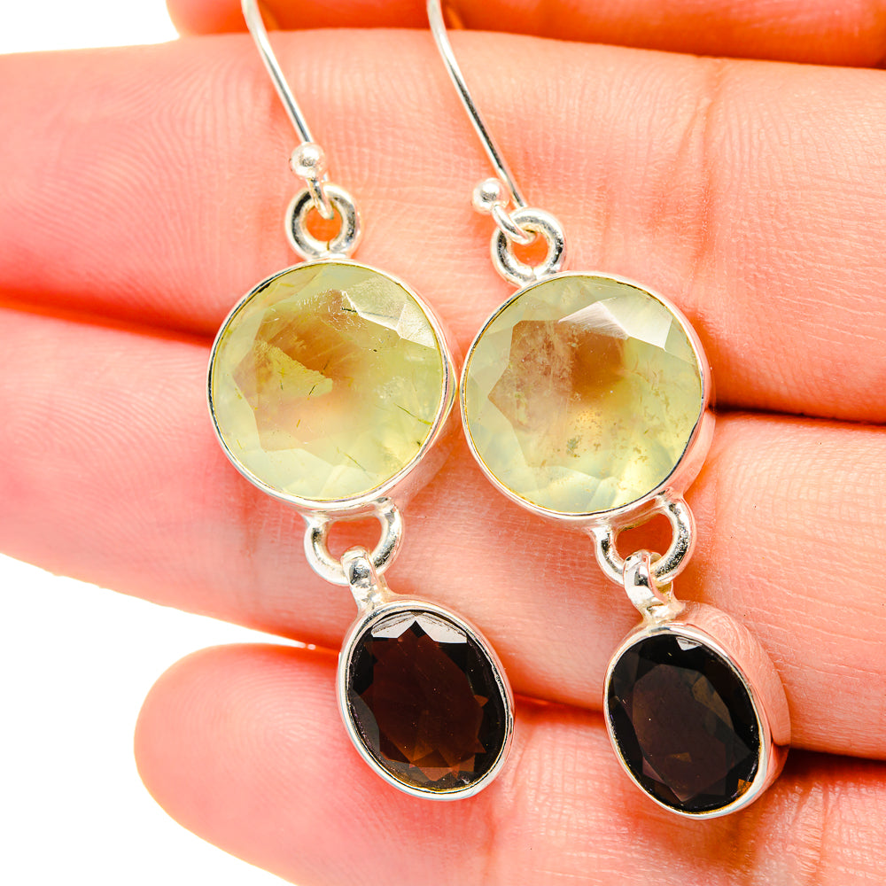 Prehnite Earrings handcrafted by Anasilvercos - EARR422236