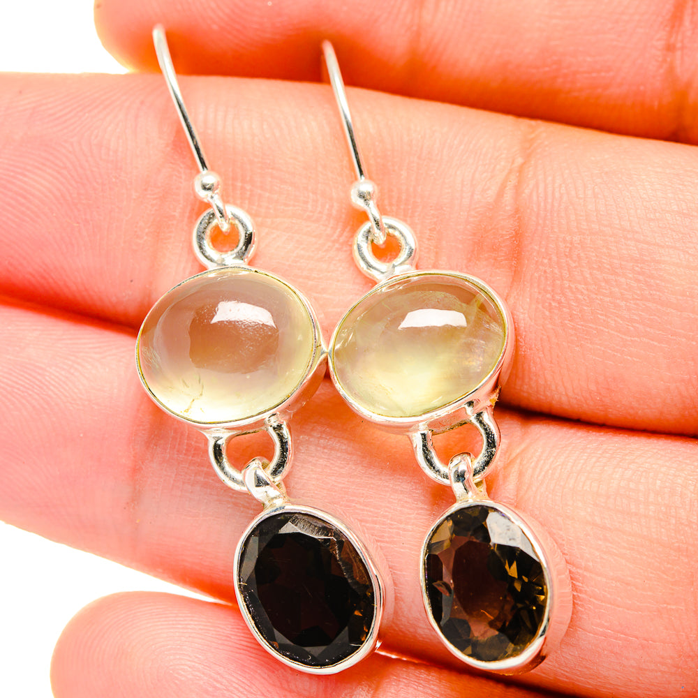 Smoky Quartz Earrings handcrafted by Anasilvercos - EARR422253