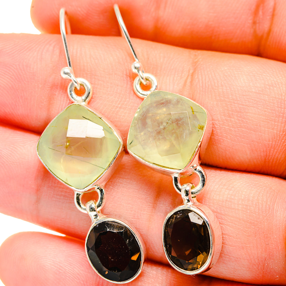 Prehnite Earrings handcrafted by Anasilvercos - EARR422261