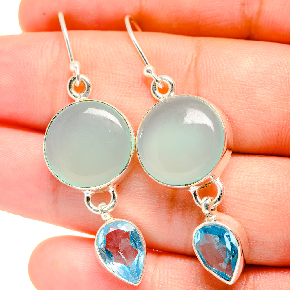 Aquamarine Earrings handcrafted by Anasilvercos - EARR422263