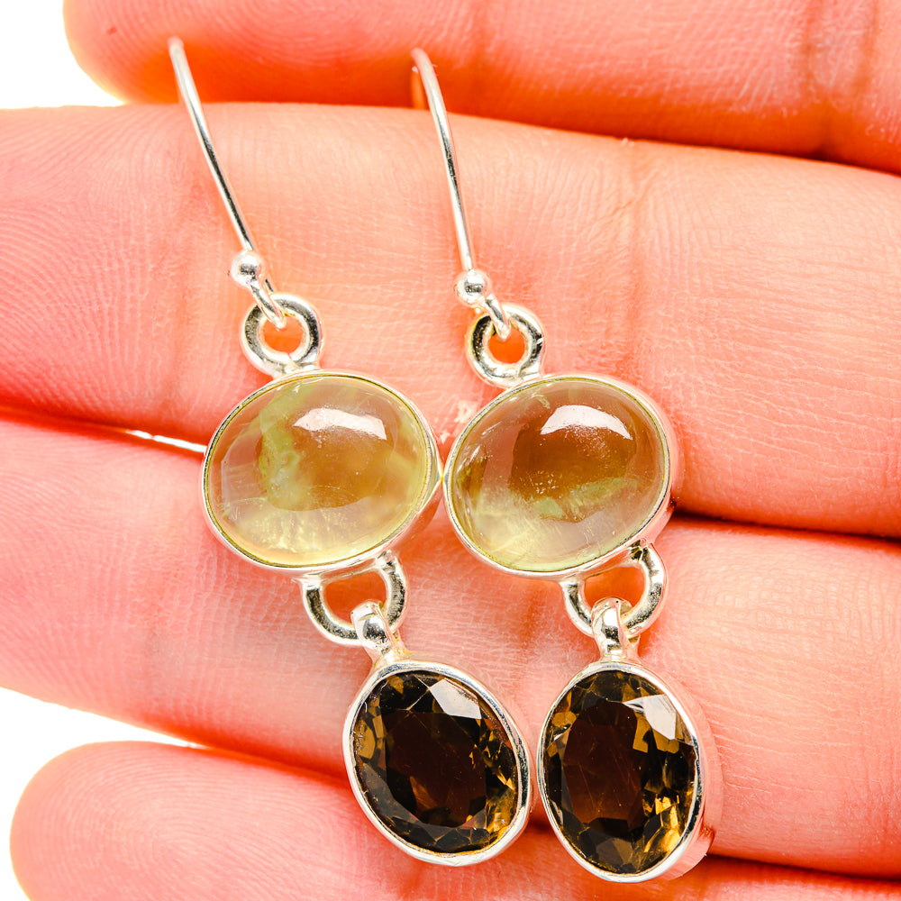 Smoky Quartz Earrings handcrafted by Anasilvercos - EARR422270