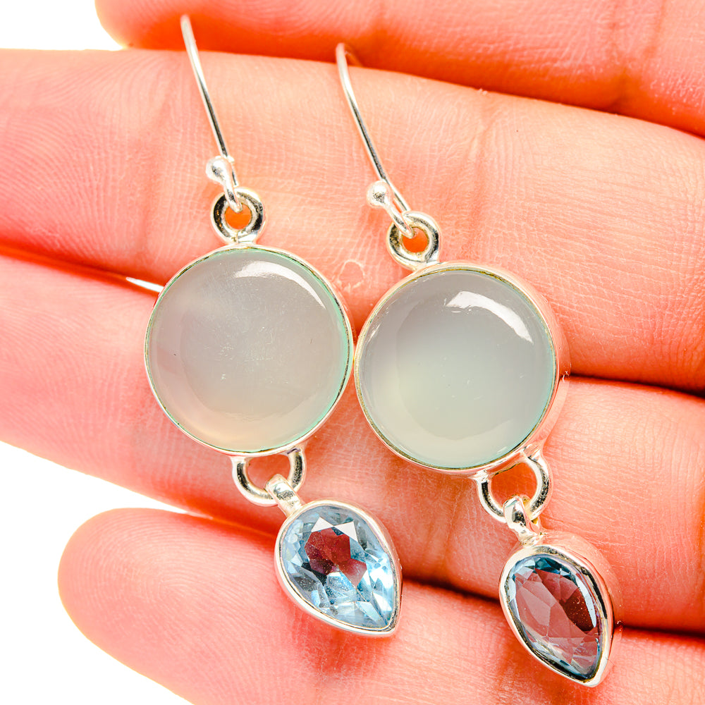 Aquamarine Earrings handcrafted by Anasilvercos - EARR422275
