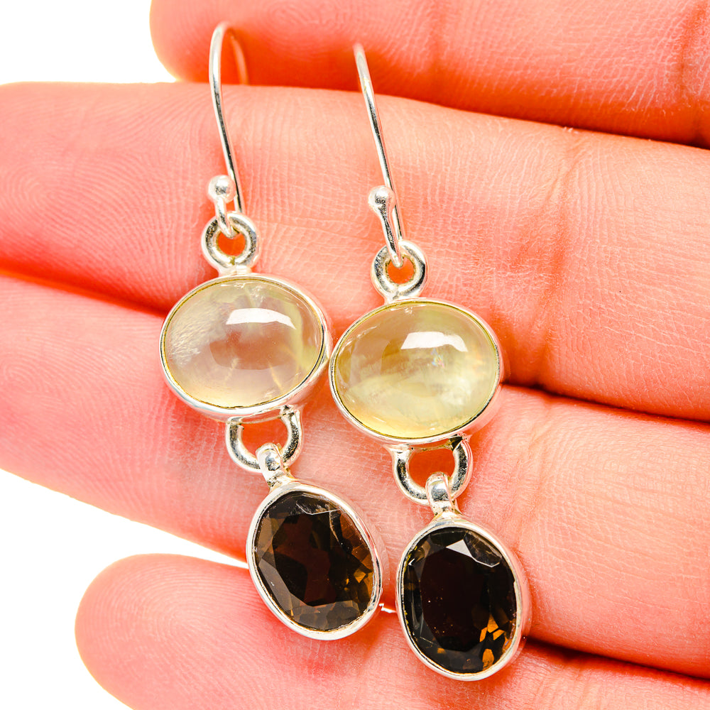 Prehnite Earrings handcrafted by Anasilvercos - EARR422283