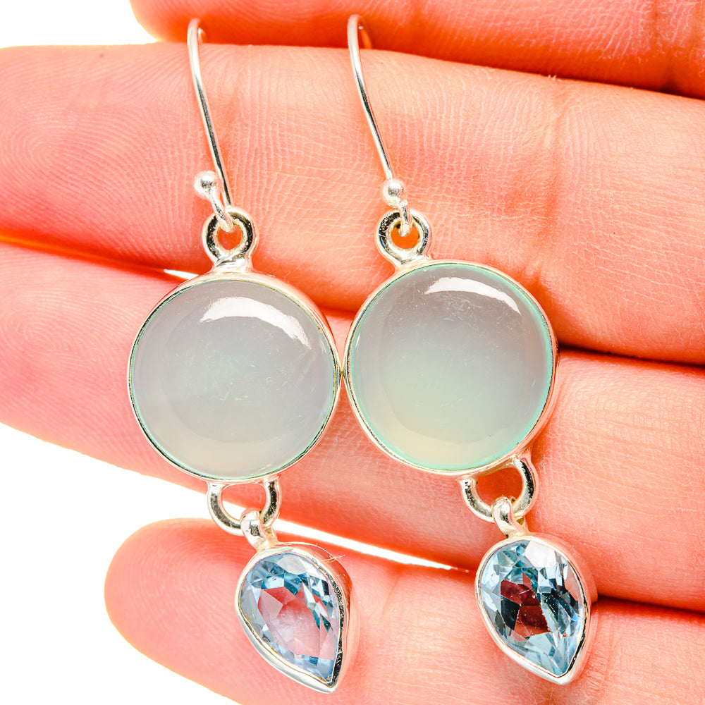 Aquamarine Earrings handcrafted by Anasilvercos - EARR422297