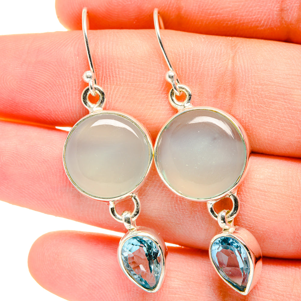 Aquamarine Earrings handcrafted by Anasilvercos - EARR422309