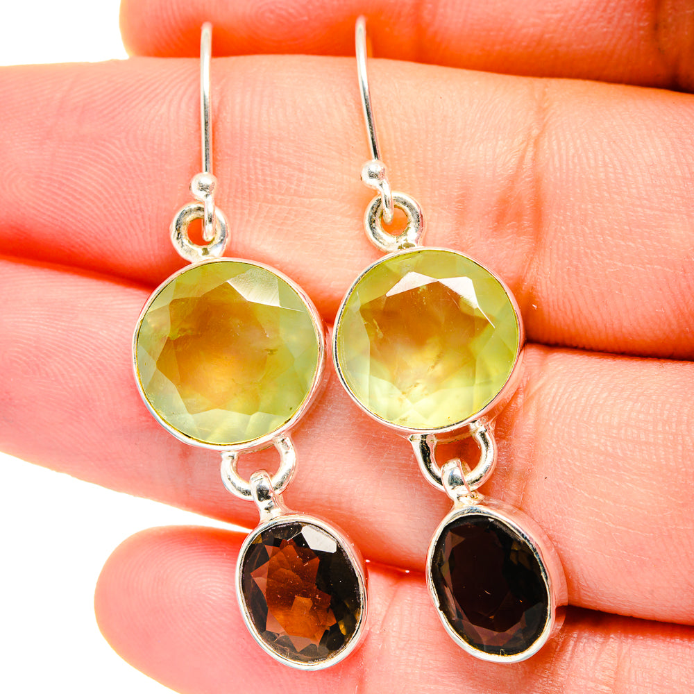 Prehnite Earrings handcrafted by Anasilvercos - EARR422324
