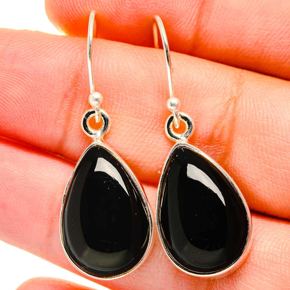 Black Onyx Earrings handcrafted by Anasilvercos - EARR422339