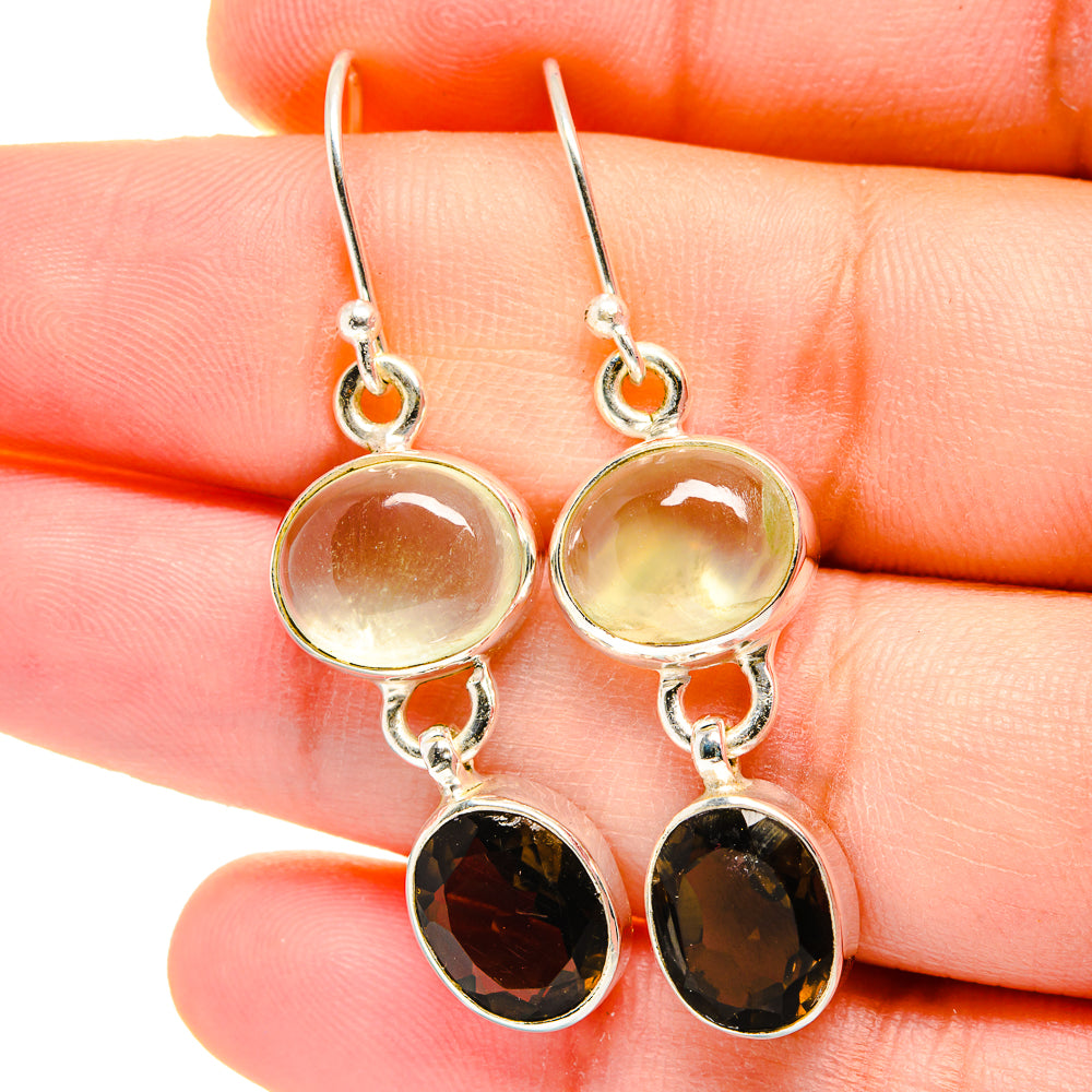 Smoky Quartz Earrings handcrafted by Anasilvercos - EARR422346