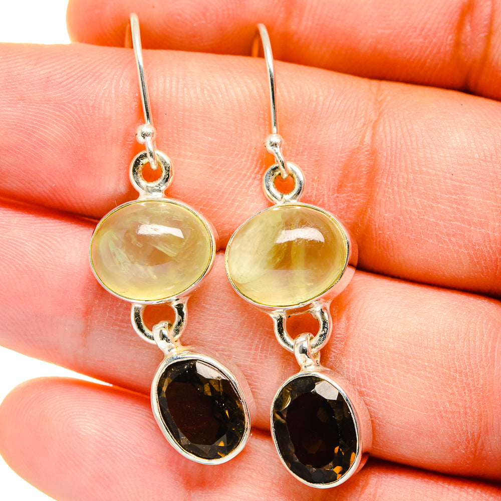 Prehnite Earrings handcrafted by Anasilvercos - EARR422358