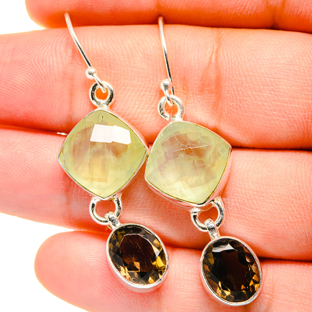 Prehnite Earrings handcrafted by Anasilvercos - EARR422366