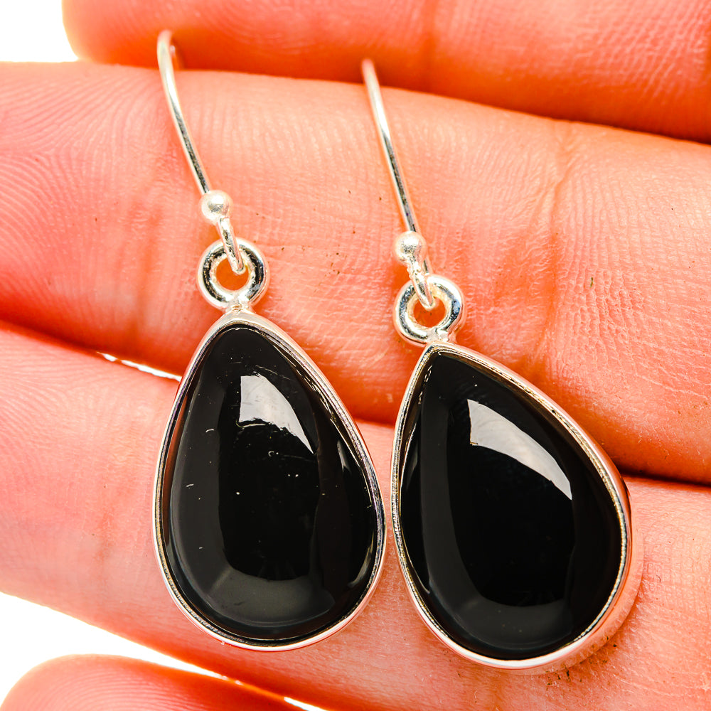 Black Onyx Earrings handcrafted by Anasilvercos - EARR422381