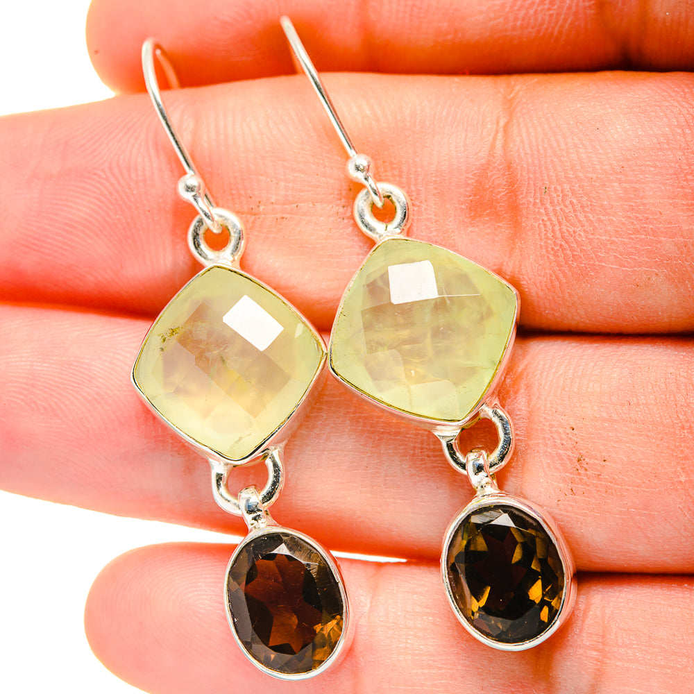 Prehnite Earrings handcrafted by Anasilvercos - EARR422383