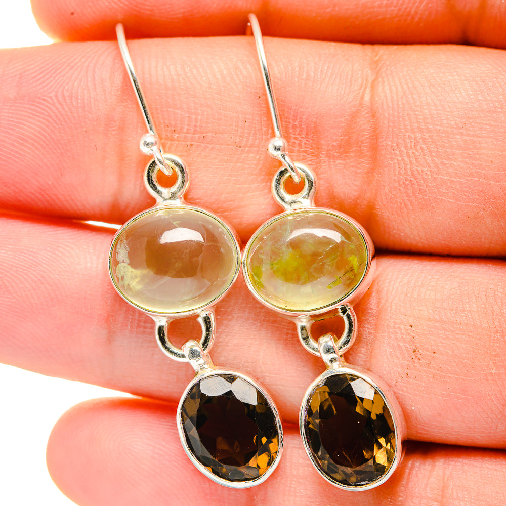 Prehnite Earrings handcrafted by Anasilvercos - EARR422394