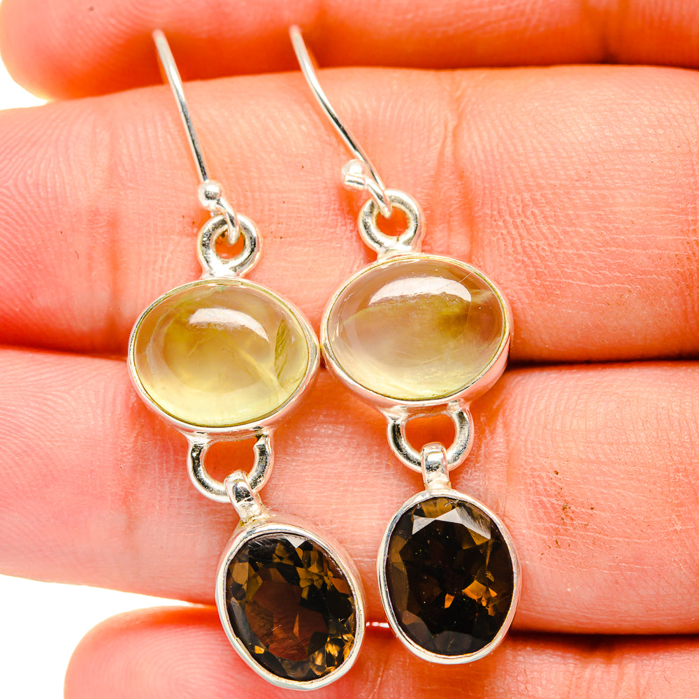 Prehnite Earrings handcrafted by Anasilvercos - EARR422396