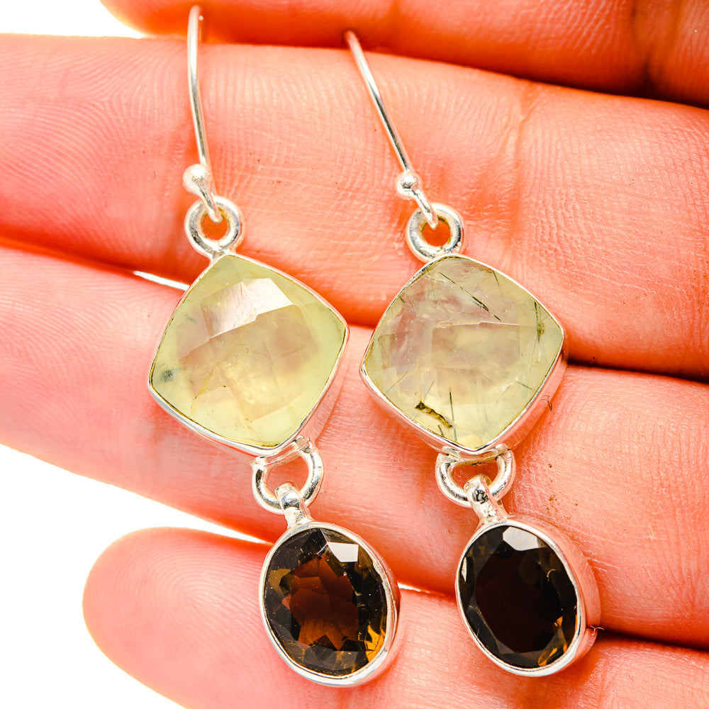 Prehnite Earrings handcrafted by Anasilvercos - EARR422401