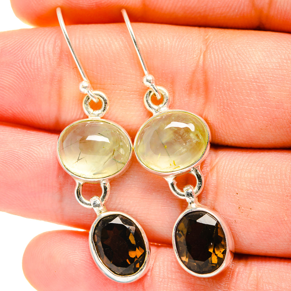 Prehnite Earrings handcrafted by Anasilvercos - EARR422411