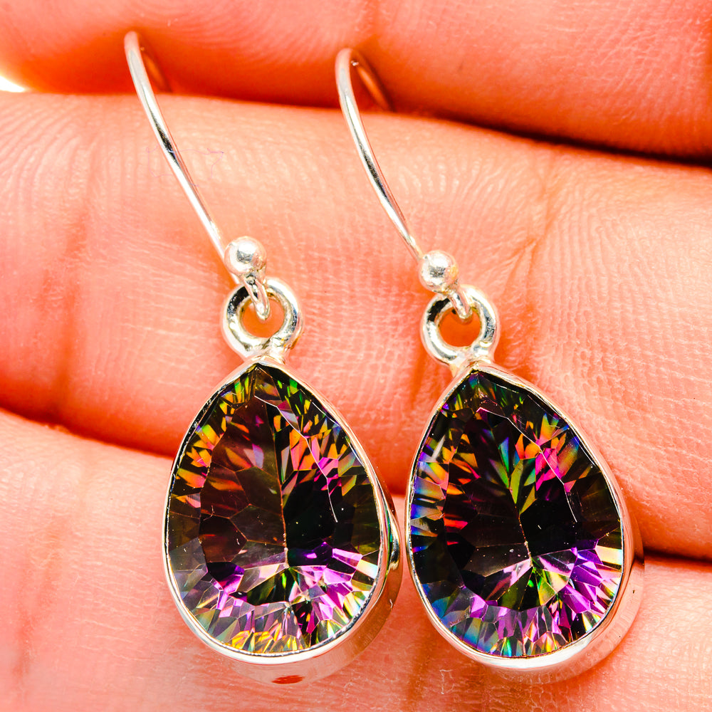 Mystic Topaz Earrings handcrafted by Anasilvercos - EARR422441