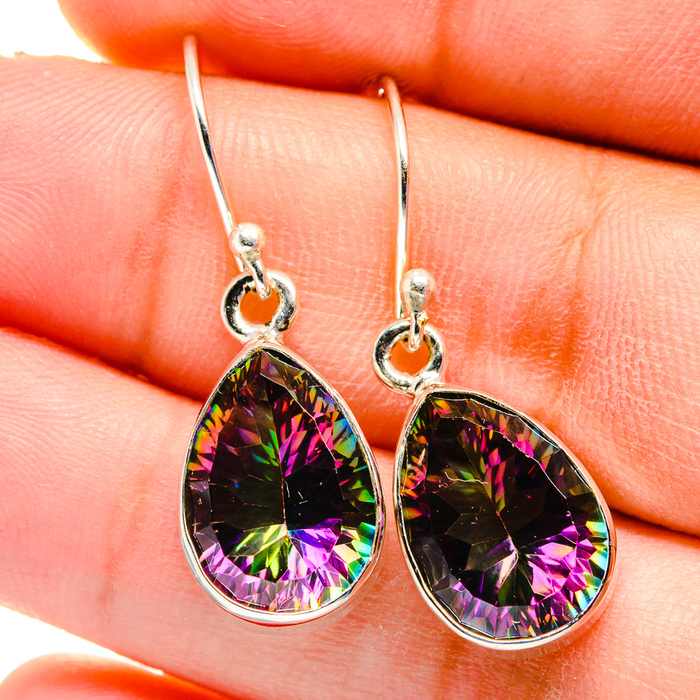 Mystic Topaz Earrings handcrafted by Anasilvercos - EARR422443
