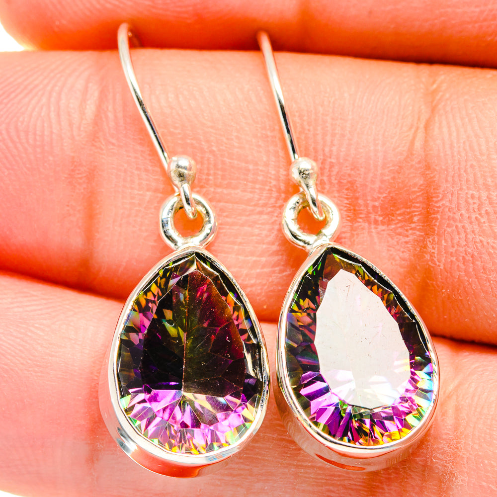 Mystic Topaz Earrings handcrafted by Anasilvercos - EARR422448