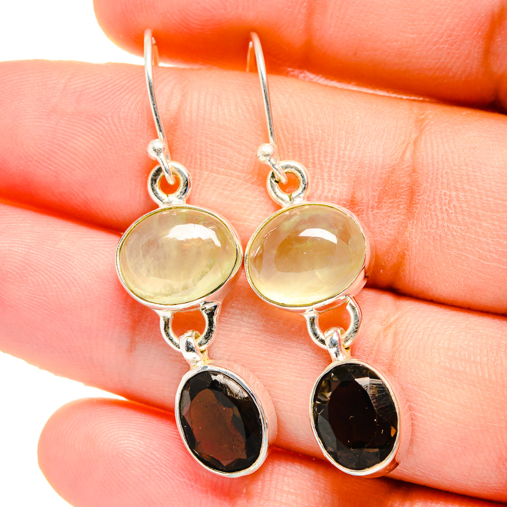 Prehnite Earrings handcrafted by Anasilvercos - EARR422462