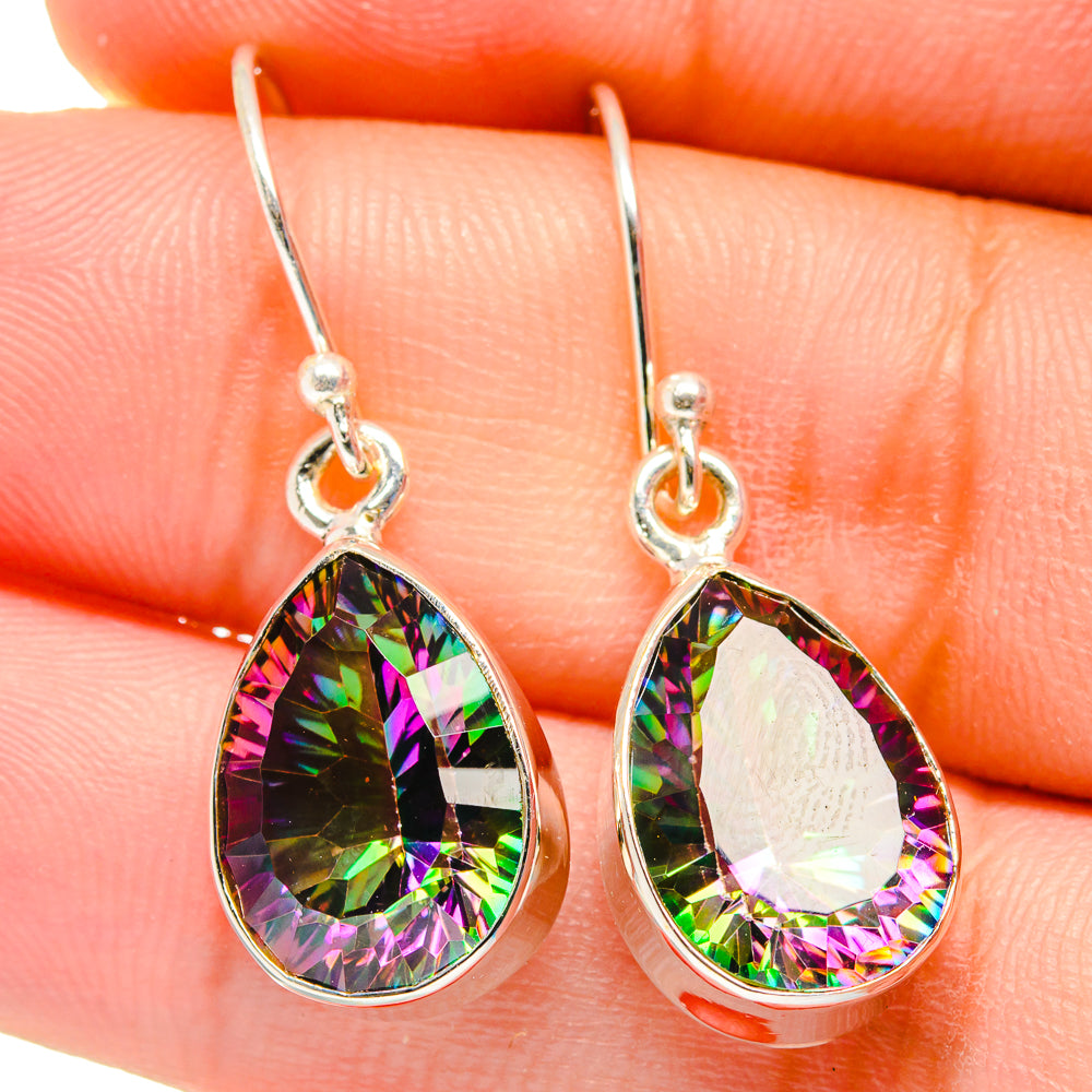Mystic Topaz Earrings handcrafted by Anasilvercos - EARR422484