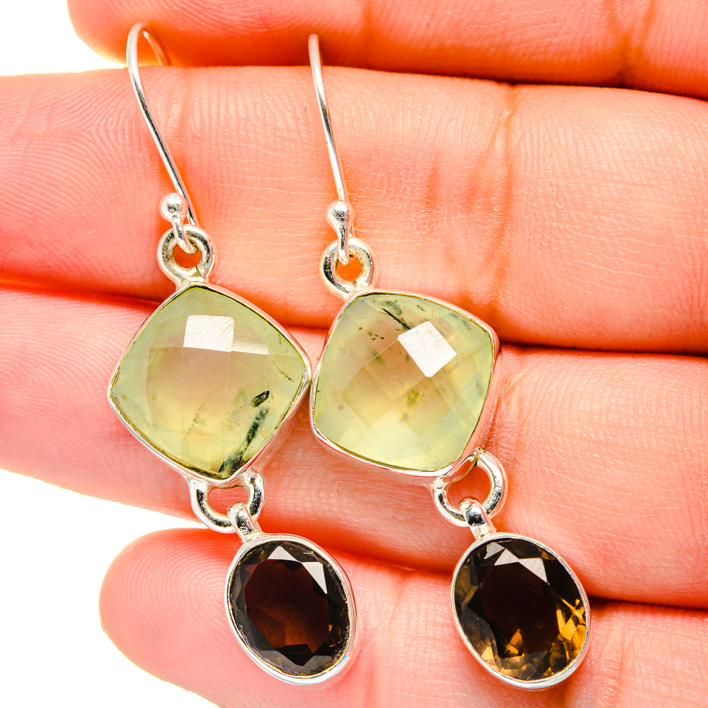 Prehnite Earrings handcrafted by Anasilvercos - EARR422488