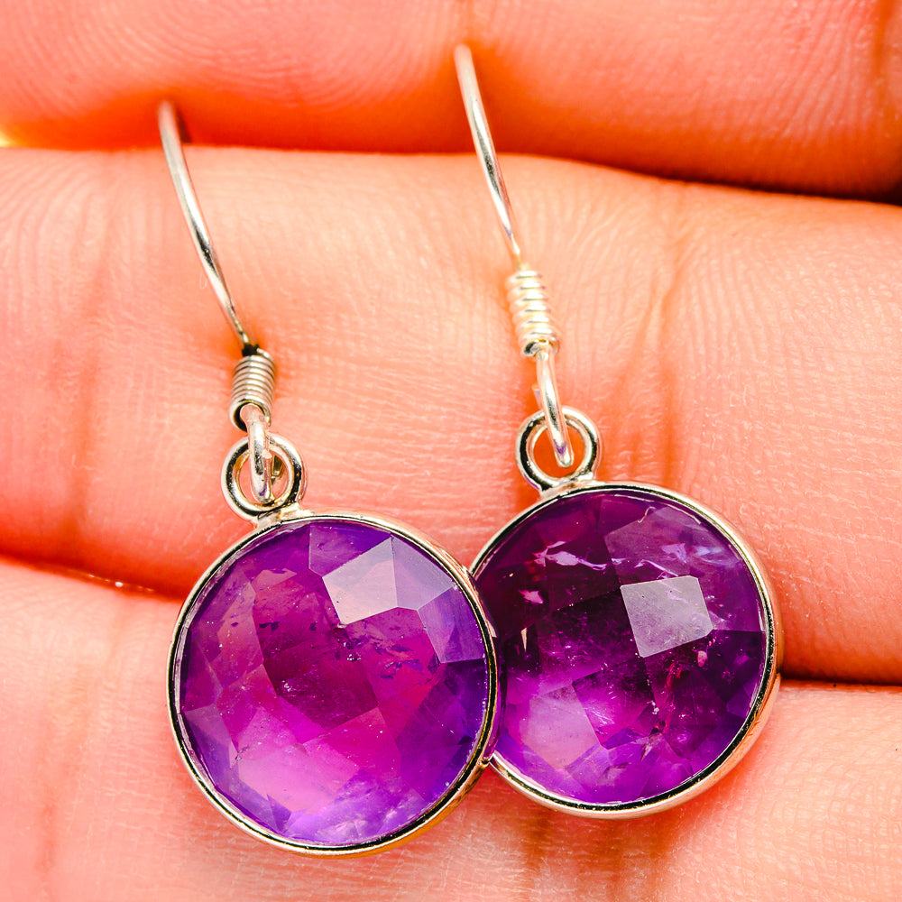 Amethyst Earrings handcrafted by Anasilvercos - EARR422495