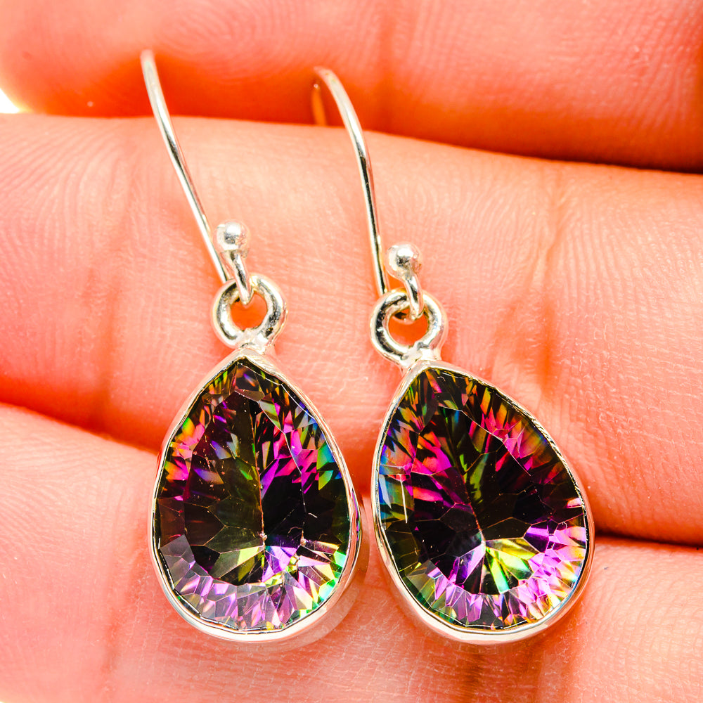 Mystic Topaz Earrings handcrafted by Anasilvercos - EARR422498