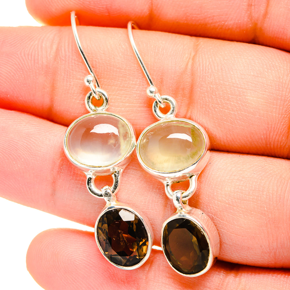 Prehnite Earrings handcrafted by Anasilvercos - EARR422499