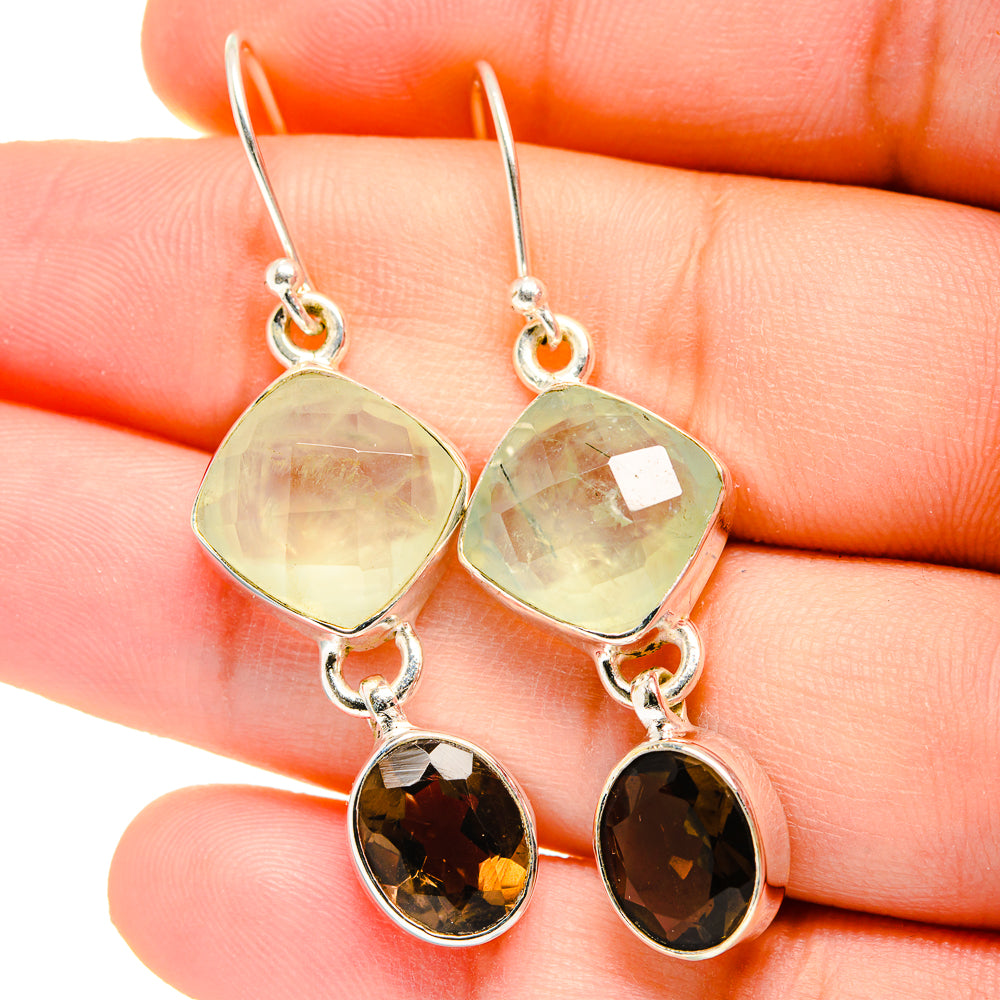 Prehnite Earrings handcrafted by Anasilvercos - EARR422500