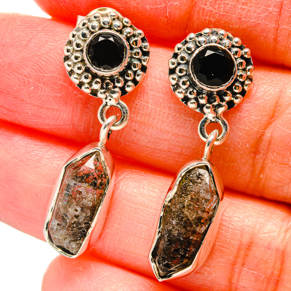 Herkimer Diamond Earrings handcrafted by Anasilvercos - EARR422527