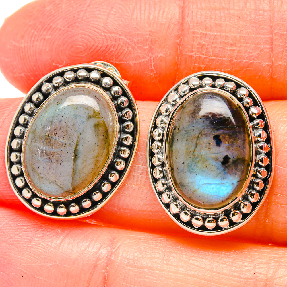 Labradorite Earrings handcrafted by Anasilvercos - EARR422528