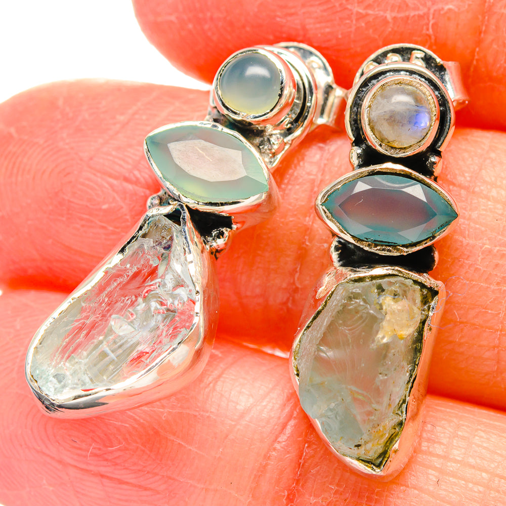 Aquamarine Earrings handcrafted by Anasilvercos - EARR422530