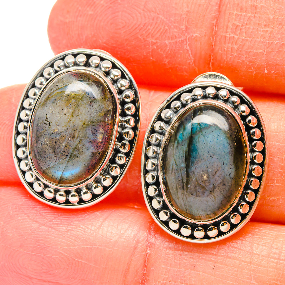 Labradorite Earrings handcrafted by Anasilvercos - EARR422538