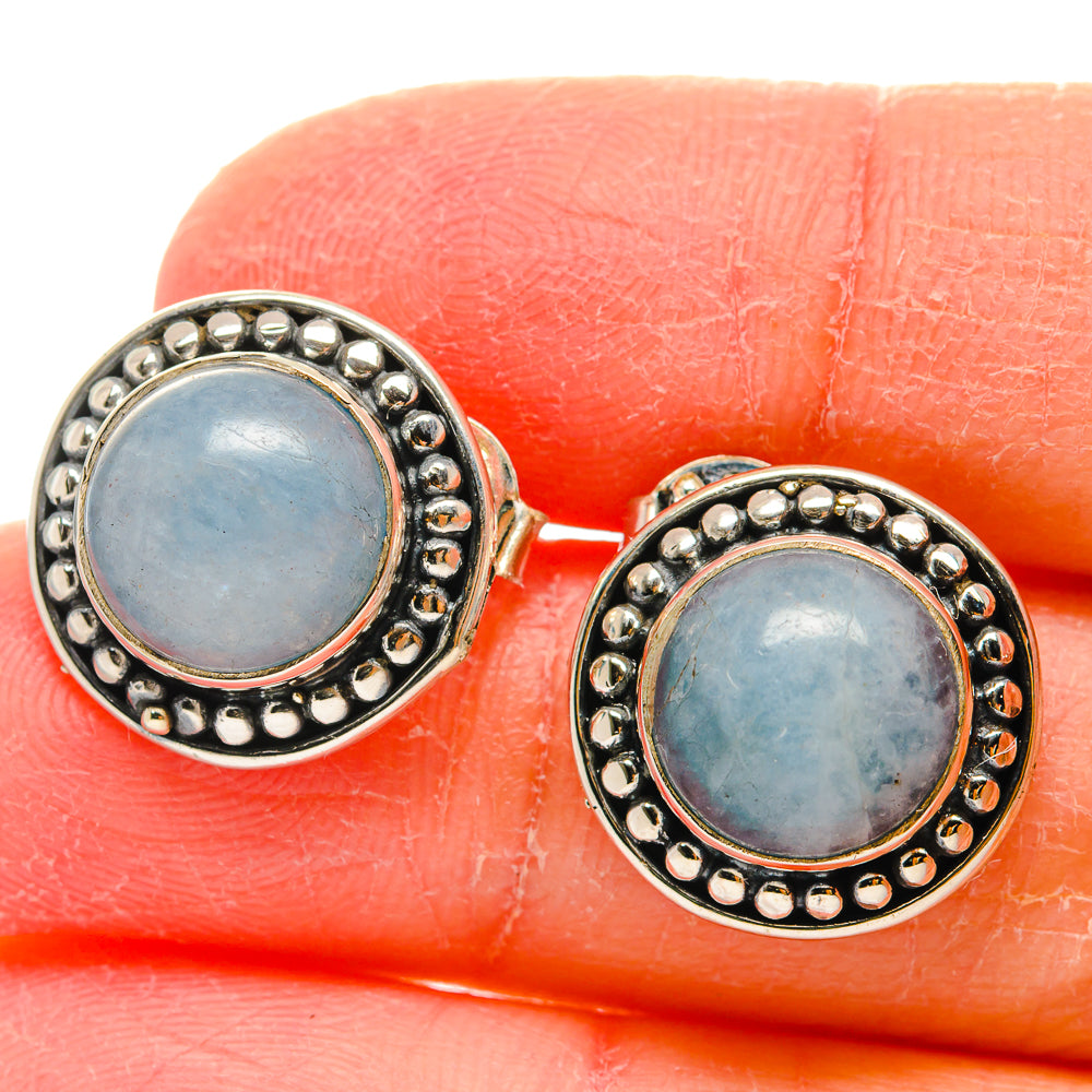Aquamarine Earrings handcrafted by Anasilvercos - EARR422562