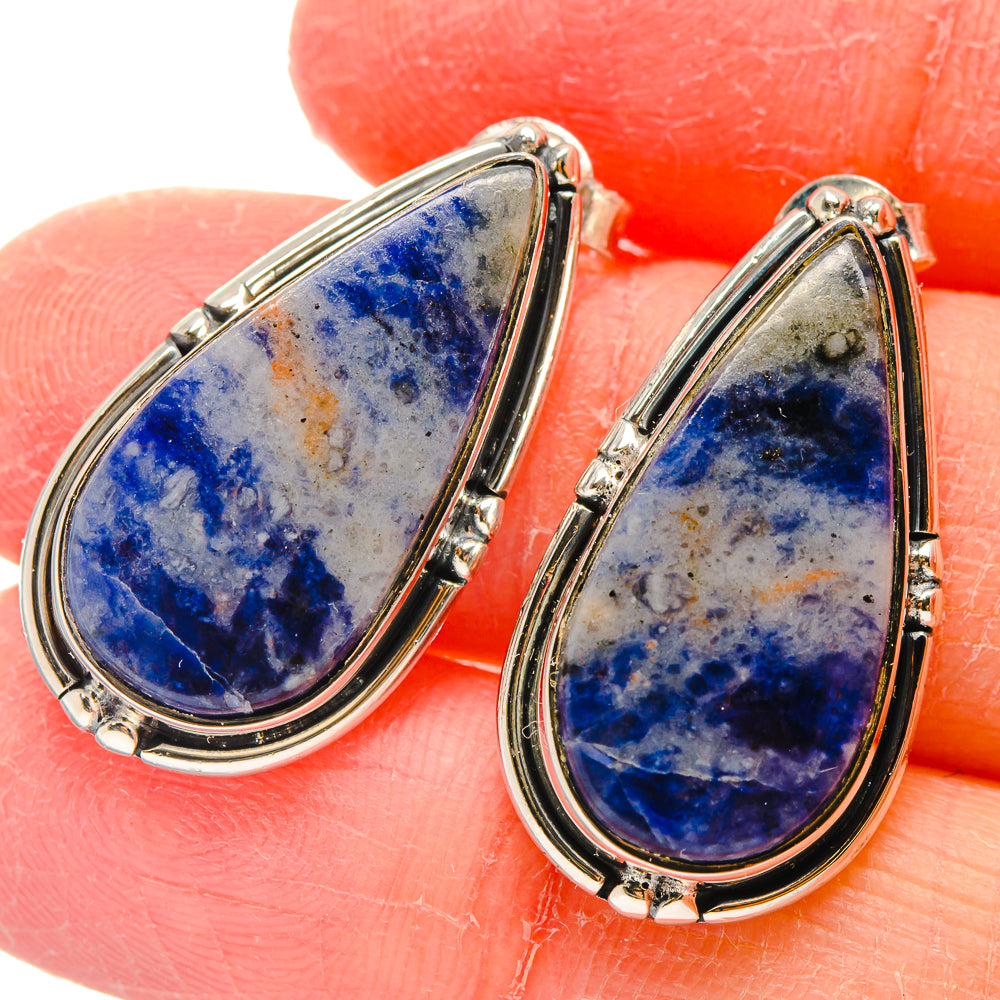 Sodalite Earrings handcrafted by Anasilvercos - EARR422567
