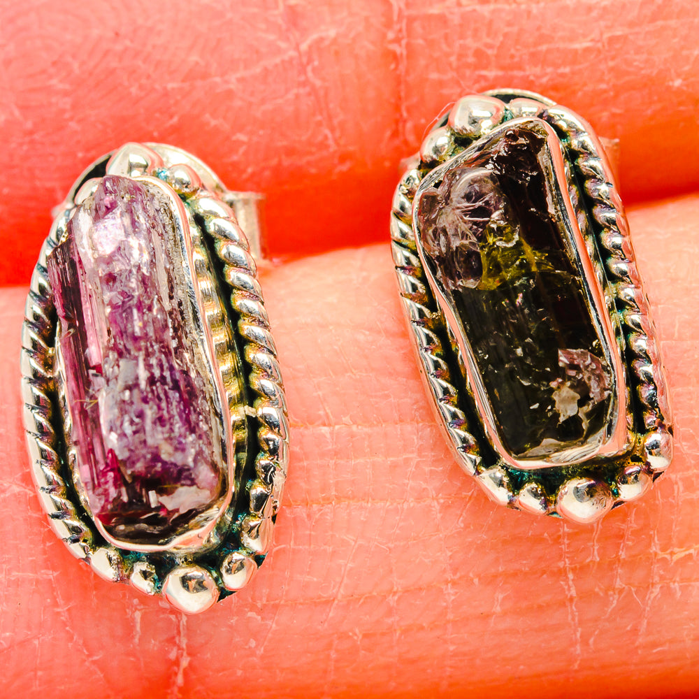 Pink Tourmaline Earrings handcrafted by Anasilvercos - EARR422575