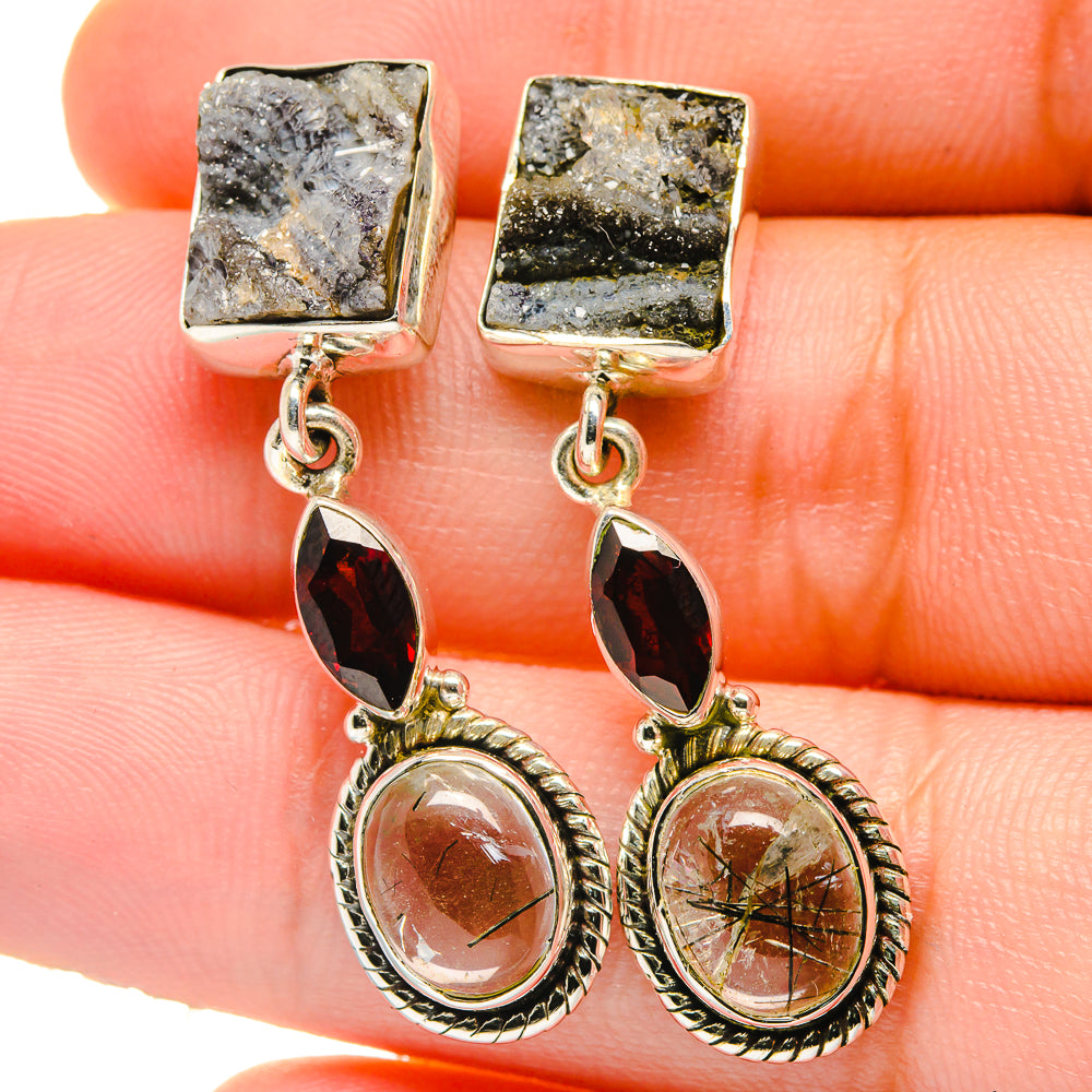 Desert Druzy Earrings handcrafted by Anasilvercos - EARR422605