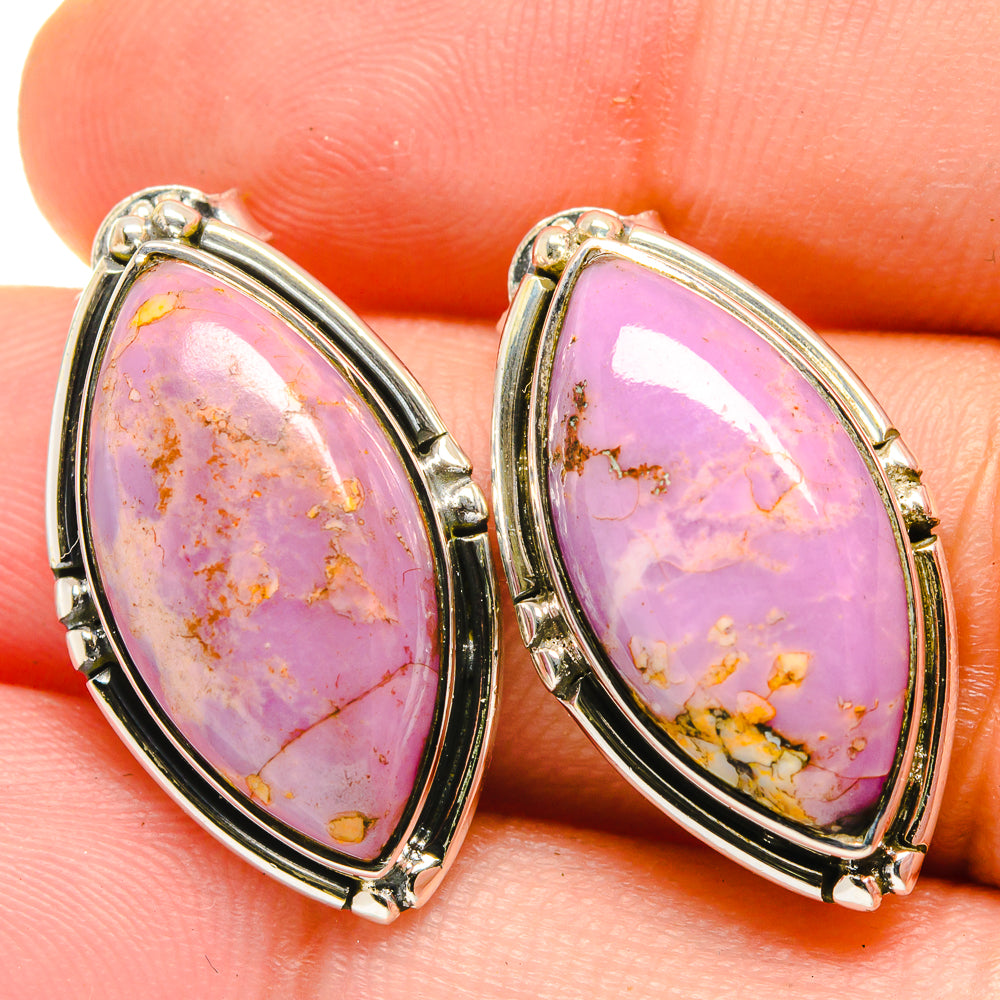 Phosphosiderite Earrings handcrafted by Anasilvercos - EARR422607
