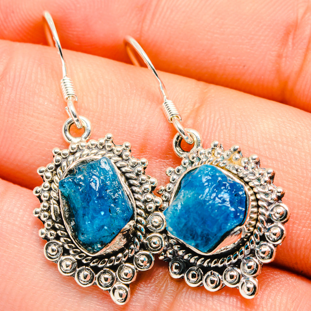 Apatite Earrings handcrafted by Anasilvercos - EARR422613