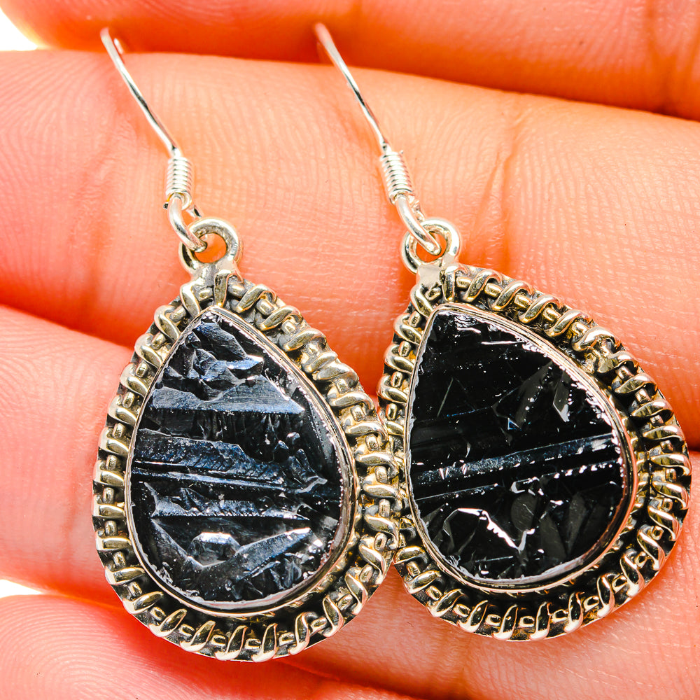 Shungite Earrings handcrafted by Anasilvercos - EARR422627