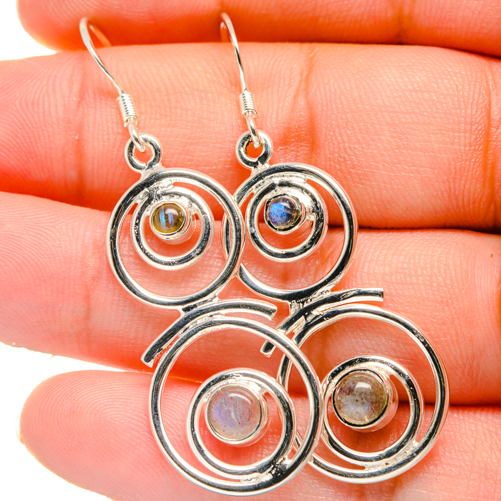 Labradorite Earrings handcrafted by Anasilvercos - EARR422649