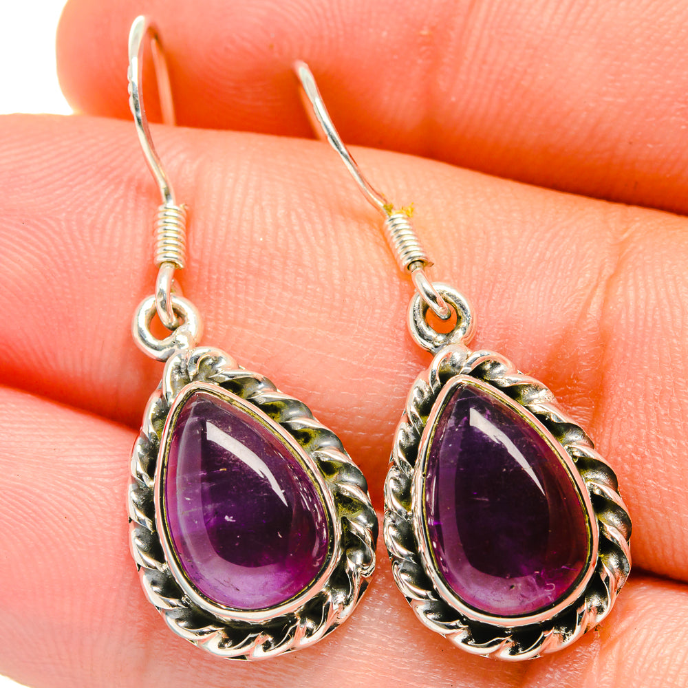 Amethyst Earrings handcrafted by Anasilvercos - EARR422650