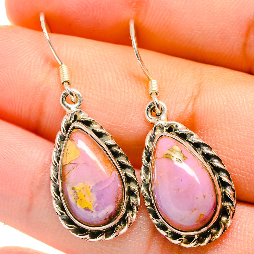 Phosphosiderite Earrings handcrafted by Anasilvercos - EARR422663