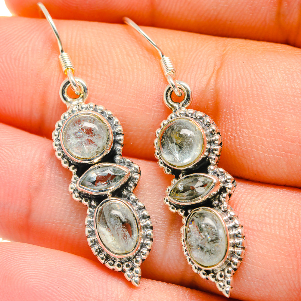 Aquamarine Earrings handcrafted by Anasilvercos - EARR422672